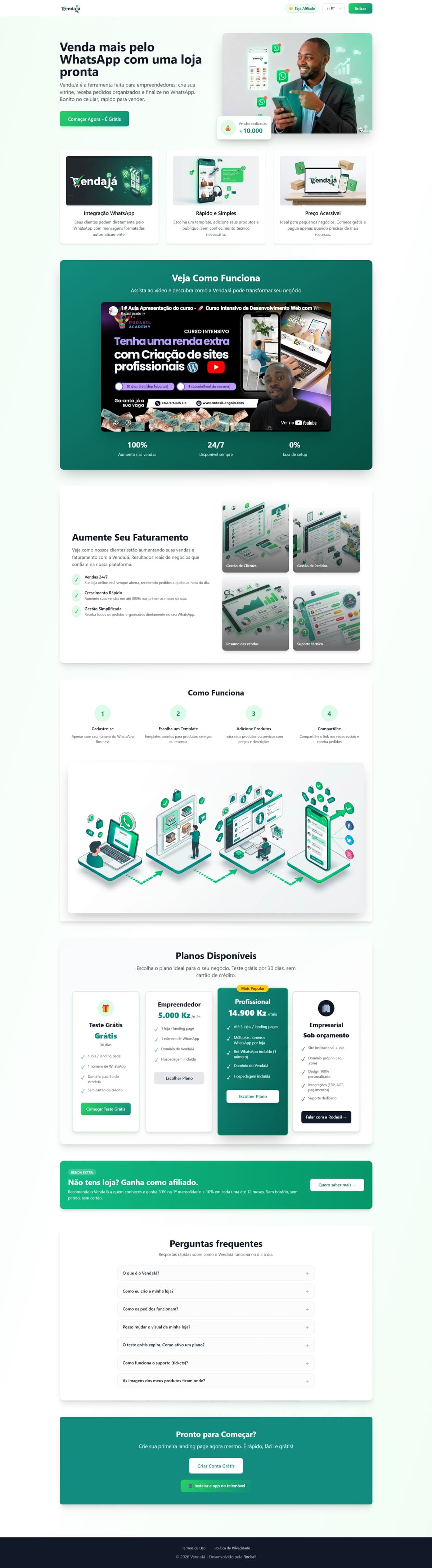 VendaJá — Dashboard